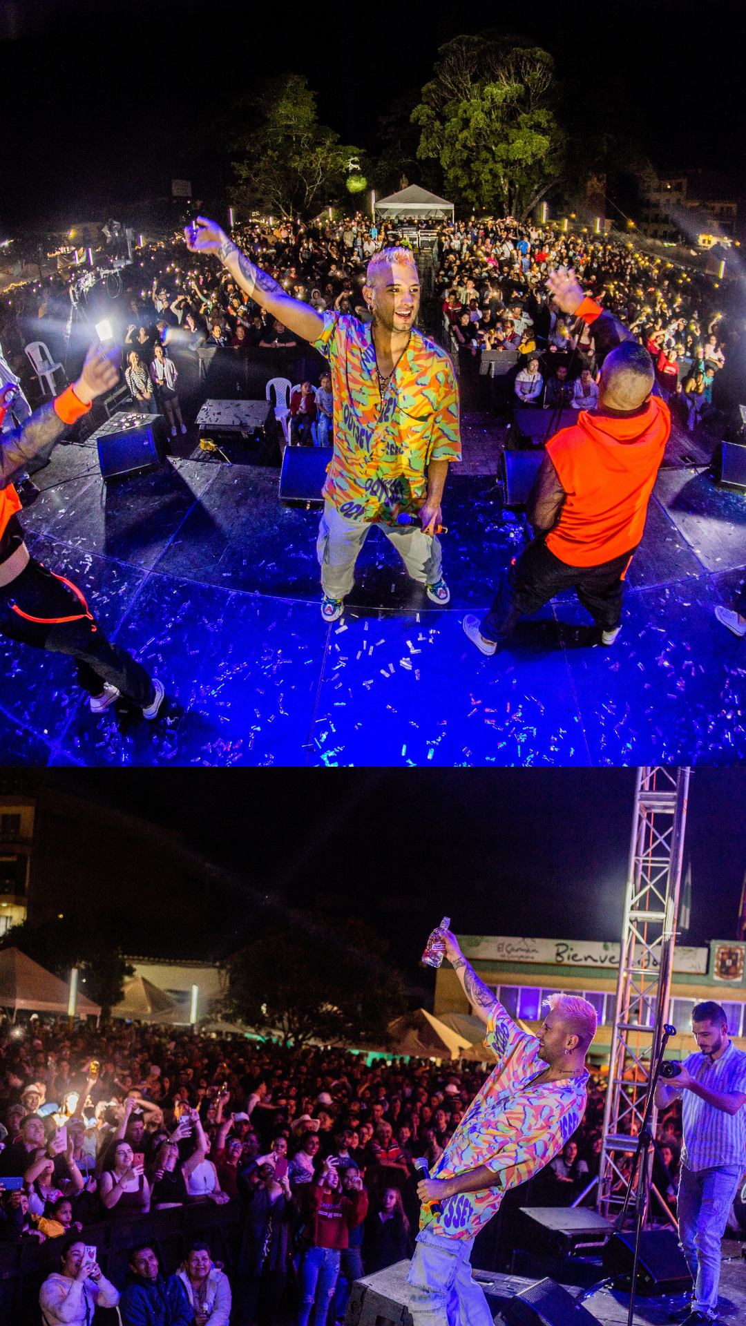 Heider Gonzalez de espaldas frente a estadio lleno